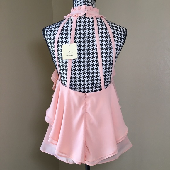 Peach/Pink Ruffle Blouse - Picture 3 of 8